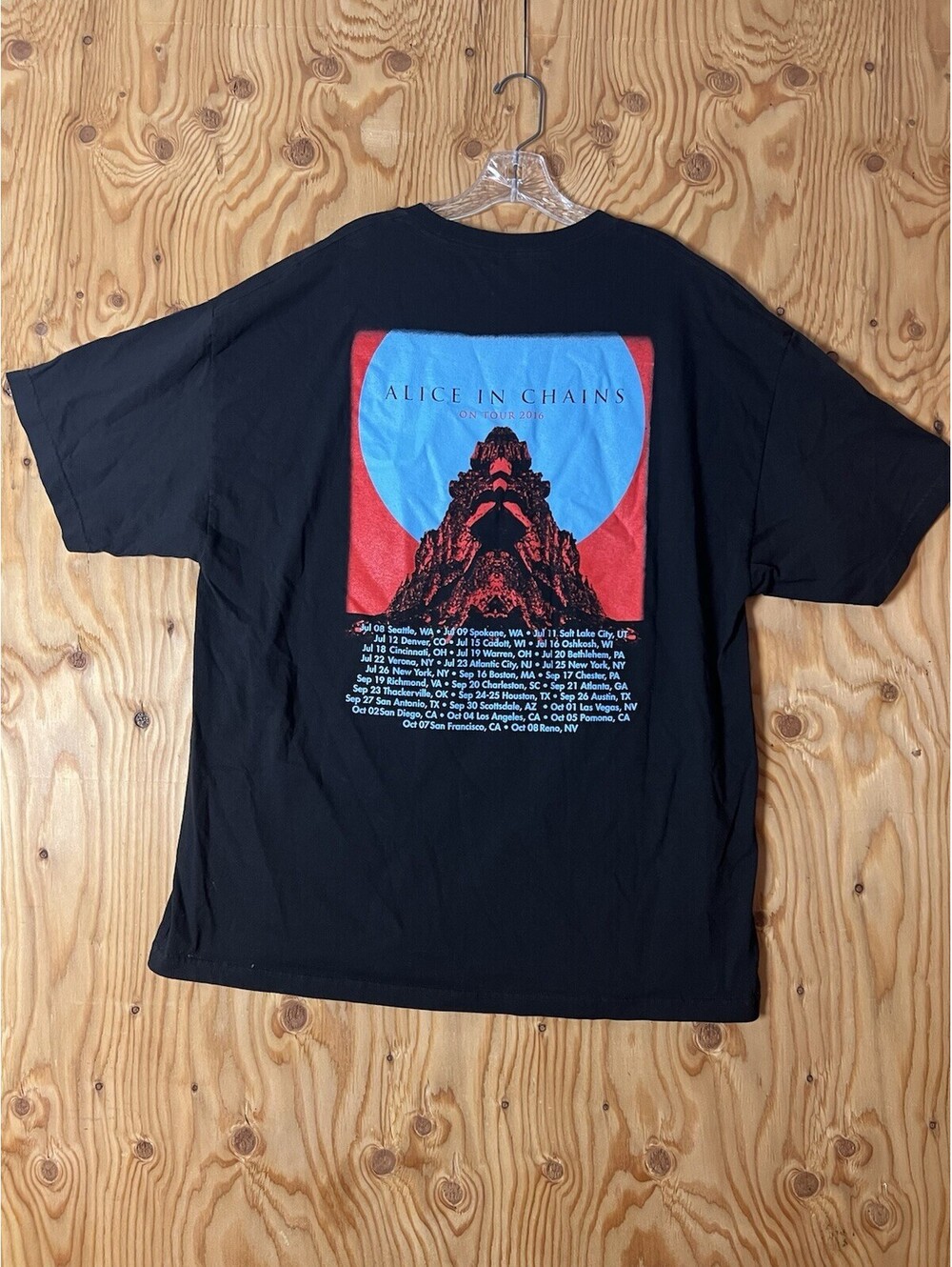RARE Alice In Chains 2016 Y2k Band Tour Shirt Mens XL VTG Double Sided Tee